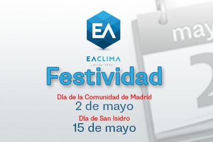 FESTIVOS COMUNIDAD DE MADRID